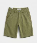 Ensemble 2 Pièces Garçon : Polo Rayé & Short Bermuda Vert – Image 4