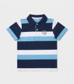 Polo à Rayures Tricolores pour Garçon