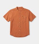 Ensemble 2 Pièces Été – Chemise Col Officier & Short Terracotta – Image 4