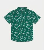 Ensemble 2 Pièces Tropical – Chemise & Short Vert – Image 4