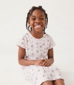 Chemise de Nuit / Pyjama Robe « Minnie & Nœuds » pour Fille – Image 2