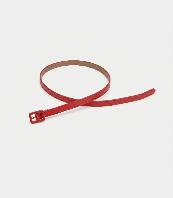 Rob3 Robe Chic à Pois sans Manches avec Ceinture Rouge pour Fille – Image 4