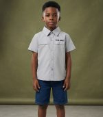 Chemise Gris Clair à Manches Courtes – « THE BOY » – Image 3