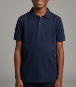 Polo Enfant Classique – Bleu Marine – Image 2