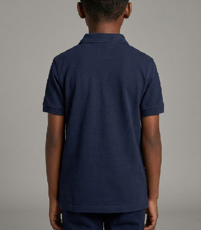 polo4b Polo Enfant Classique – Bleu Marine – Image 3