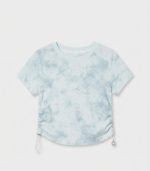 T-shirt Tie-Dye avec Détails Froncés