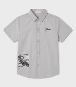 Chemise Garçon Gris Clair "Urban Sports" – Image 2