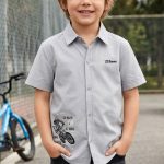 Chemise Garçon Gris Clair "Urban Sports"