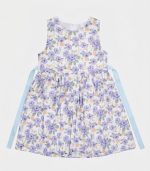 Robe d'Été Évasée pour Fille – Imprimé Floral Violet – Image 2
