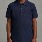 Polo Classique Bleu Marine à Manches Courtes pour Garçon