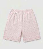 Pyjama court fille rose poudré à motifs - Ensemble 2 pièces – Image 5