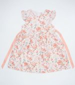 Robe d'Été à Motif Floral et Manches à Volants pour Fille – Image 2