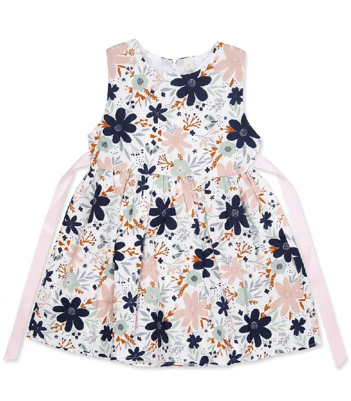 56 Robe Sans Manches à Imprimé Floral avec Ceinture Ruban – Image 3