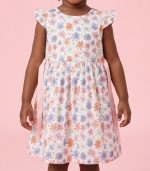 Robe estivale à motif floral et volants