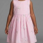 Robe de Cérémonie Fille Rose Pastel à Broderies Scintillantes